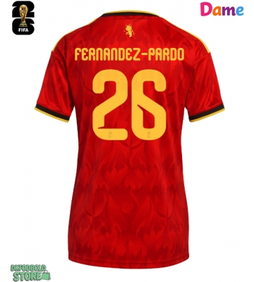 Belgien Matias Fernandez-Pardo #26 Replika Hjemmebanetrøje Dame VM 2026 Kortærmet